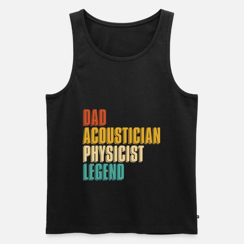 Physik Physiker - Männer Premium Bio Tank Top - Schwarz