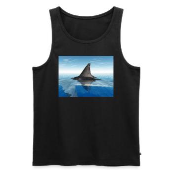 Great white shark - Men's Premium Organic Tank Top - black - Front - Michal (187cm)