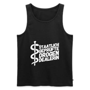 Apotheker Apotheke Pharmazeut - Männer Premium Bio Tank Top - Schwarz - Vorne - Michal (187cm)