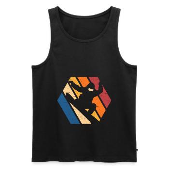 Snowboard Snowboarding Snowboarder Skiliebhaber - Männer Premium Bio Tank Top - Schwarz - Vorne - AI Model Male 178 light (178cm)