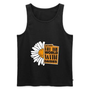 Hobbygärtner Garten Gärtner Gänseblume - Männer Premium Bio Tank Top - Schwarz - Vorne - AI Model Male 178 light (178cm)