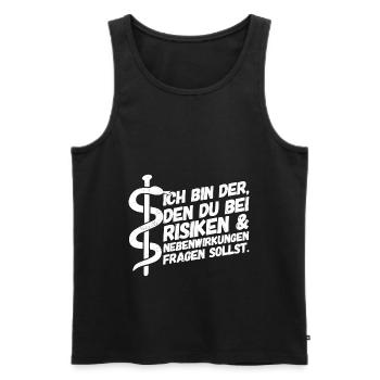 Apotheker Apotheke Pharmazeut - Männer Premium Bio Tank Top - Schwarz - Vorne - Michal (187cm)