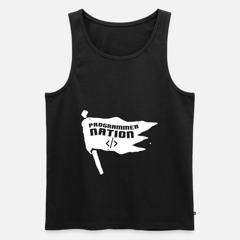 Programmierer Coder Software Entwickler - Männer Premium Bio Tank Top - Schwarz