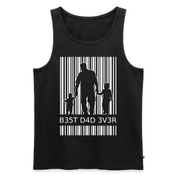 zweifacher Papa Geschenk - Männer Premium Bio Tank Top - Schwarz - Vorne - AI Model Male 178 light (178cm)