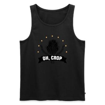 Farmer Farmer Grain Farmer Farm Country Egg - Men's Premium Organic Tank Top - black - Front - Michal (187cm)