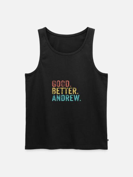 Good better Andrew - Männer Premium Bio Tank Top - Schwarz