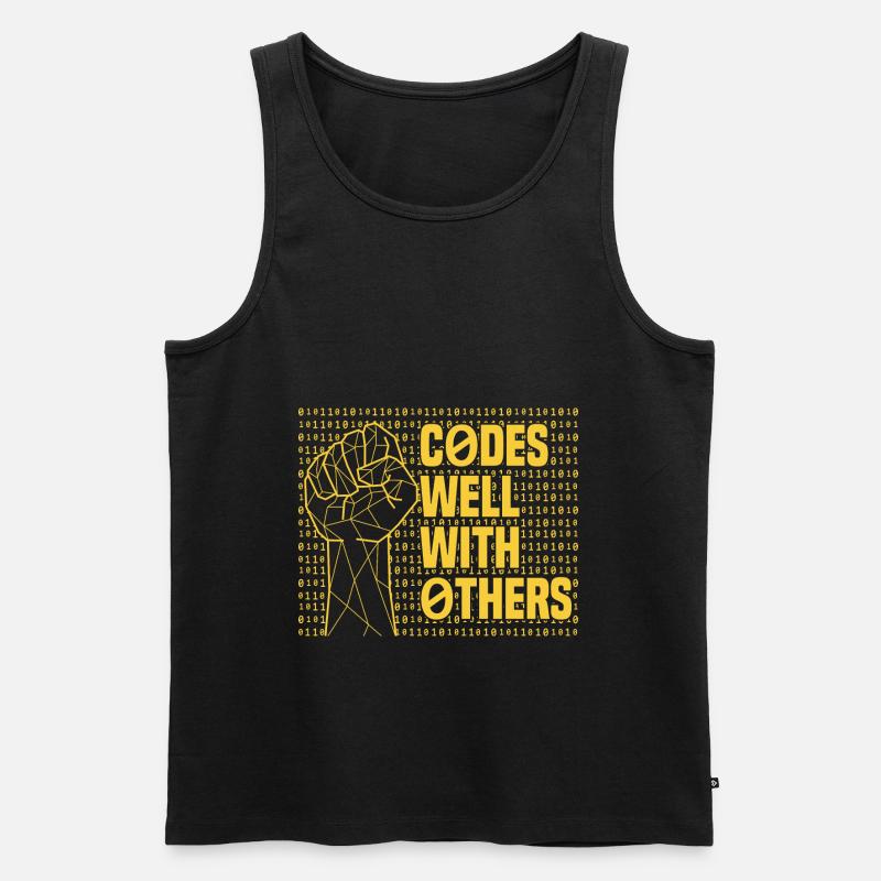 Programmer Coder Software Developer - Men's Premium Organic Tank Top - black
