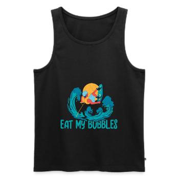 Wakeboarden Wakeboarding Wakeboard - Men's Premium Organic Tank Top - black - Front - AI Model Male 178 light (178cm)