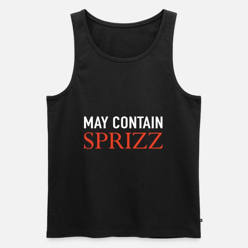 May Contain Sprizz - Männer Premium Bio Tank Top - Schwarz