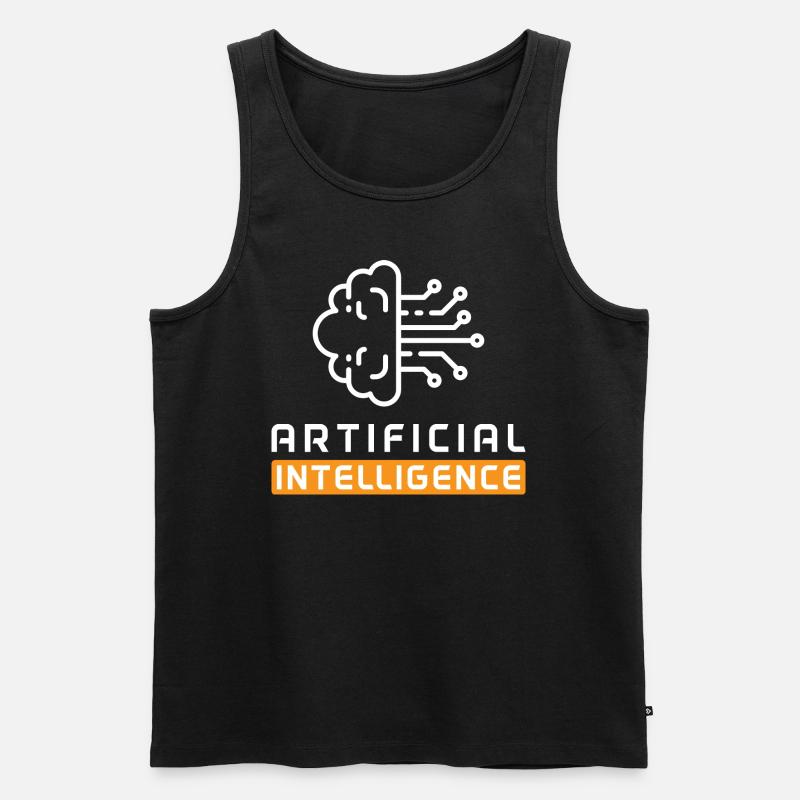 Artificial Intelligence - Männer Premium Bio Tank Top - Schwarz