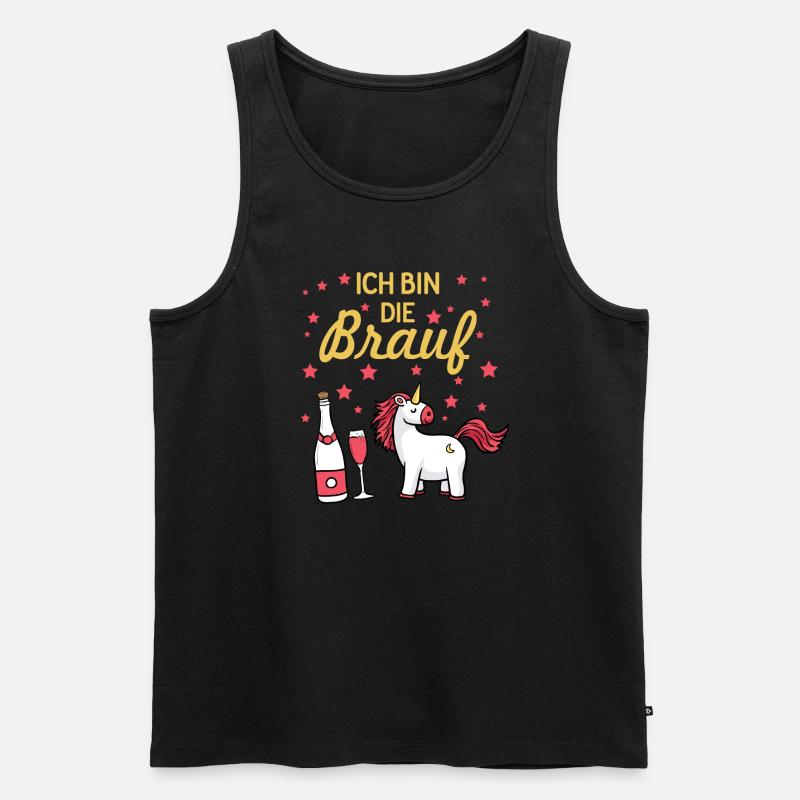Braut Geschenk Hochzeit Ehe - Männer Premium Bio Tank Top - Schwarz