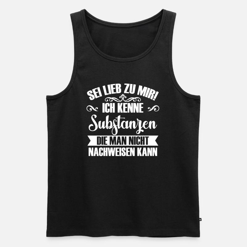 Substanzen Apotheke Geschenk Apotheker - Männer Premium Bio Tank Top - Schwarz