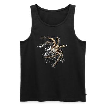 evil huntsman spider - Männer Premium Bio Tank Top - Schwarz - Vorne - Michal (187cm)