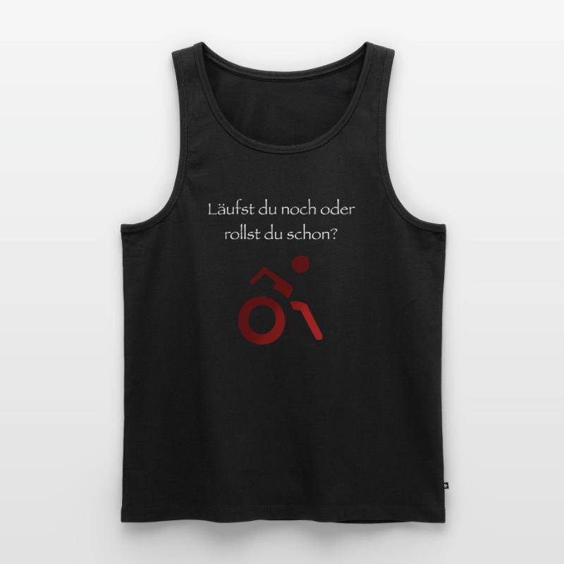 Läufst du noch oder rollst du schon? Männer Premium Bio Tank Top