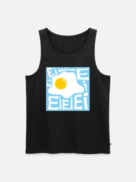 Ei Ei Spiegelei - Männer Premium Bio Tank Top - Schwarz