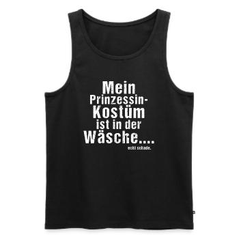Lustiges ANTI KARNEVAL Fasching Kostüm | Unisex - Männer Premium Bio Tank Top - Schwarz - Vorne - Michal (187cm)