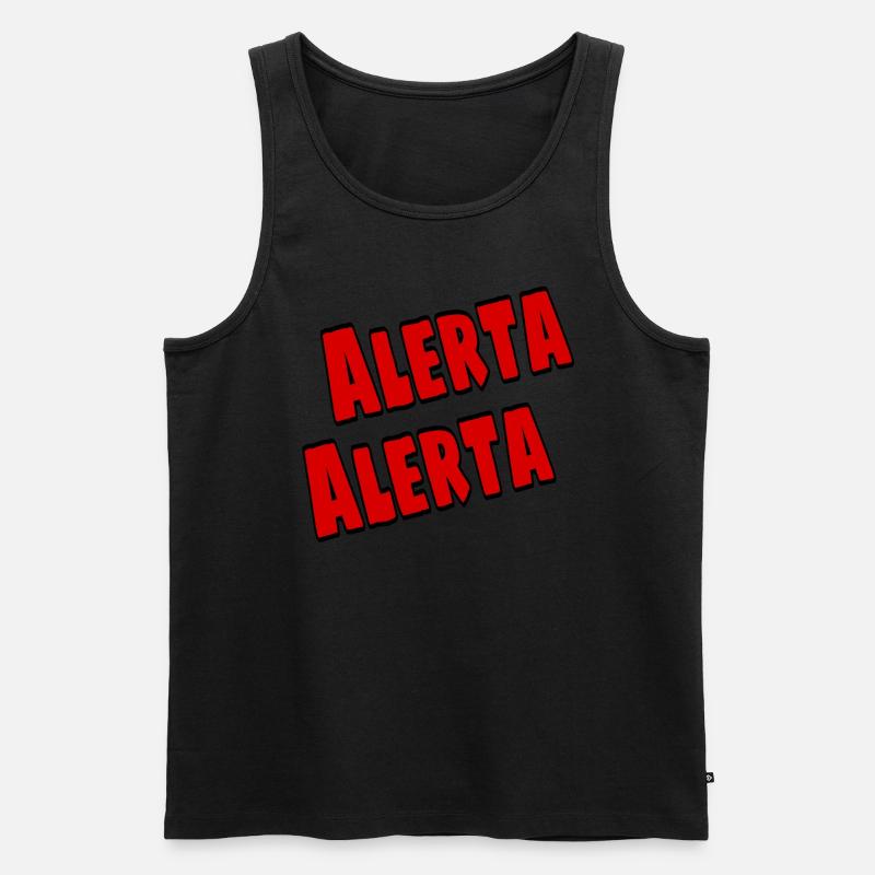 Antifa - Männer Premium Bio Tank Top - Schwarz