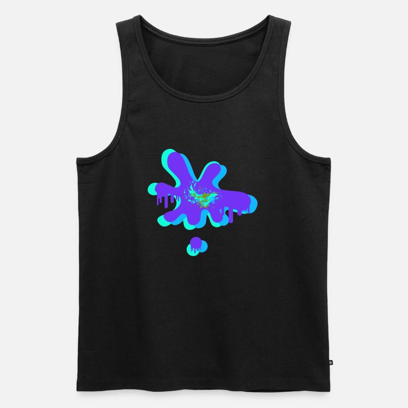 colour splash - Männer Premium Bio Tank Top - Schwarz