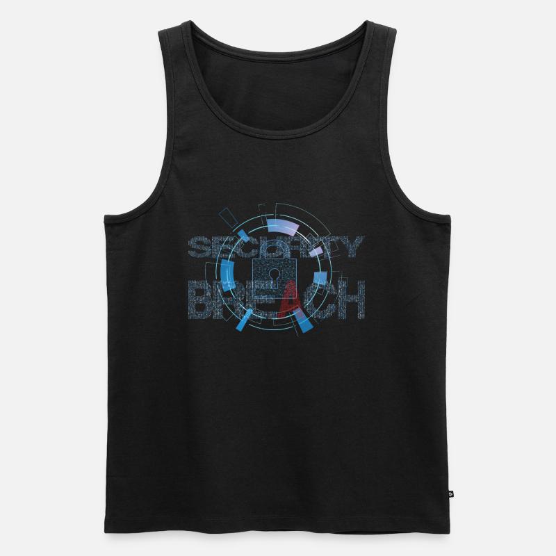 Security Breach - Männer Premium Bio Tank Top - Schwarz