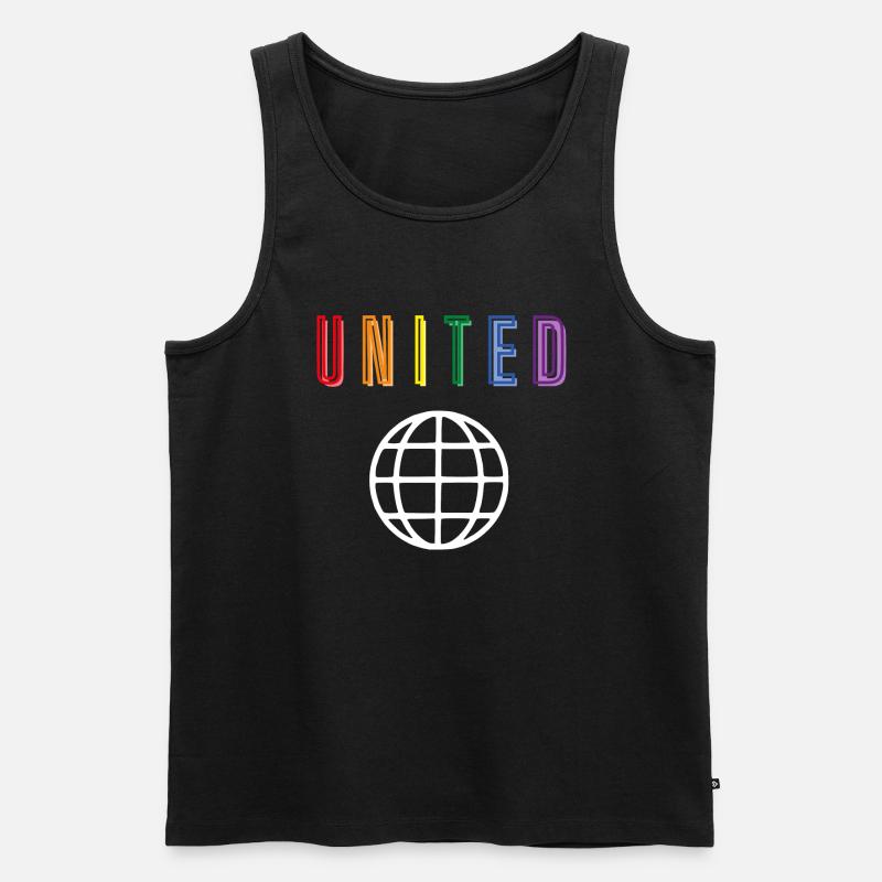 United - Splice - Front only - Männer Premium Bio Tank Top - Schwarz