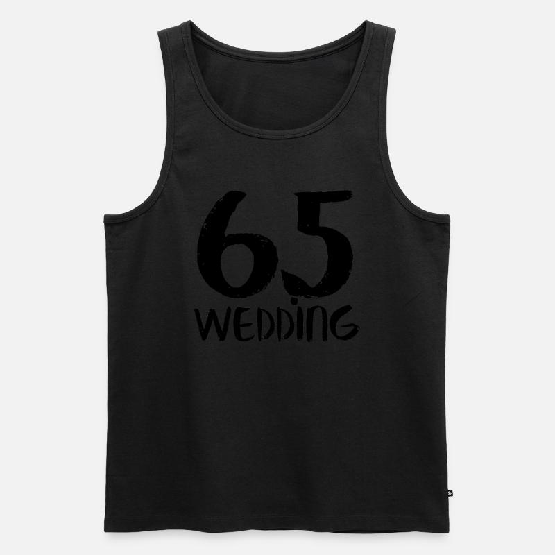65 wedding black Berlin - Männer Premium Bio Tank Top - Schwarz