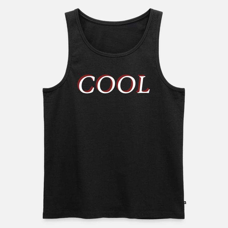 COOL #2 - Männer Premium Bio Tank Top - Schwarz
