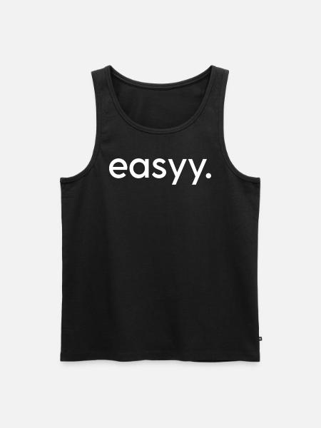 easyy. ! - Männer Premium Bio Tank Top - Schwarz