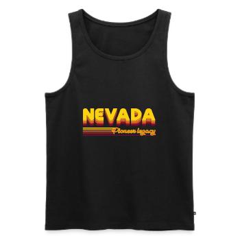 cooles Nevada USA Bundesstaaten Design - Männer Premium Bio Tank Top - Schwarz - Vorne - AI Model Male 178 light (178cm)