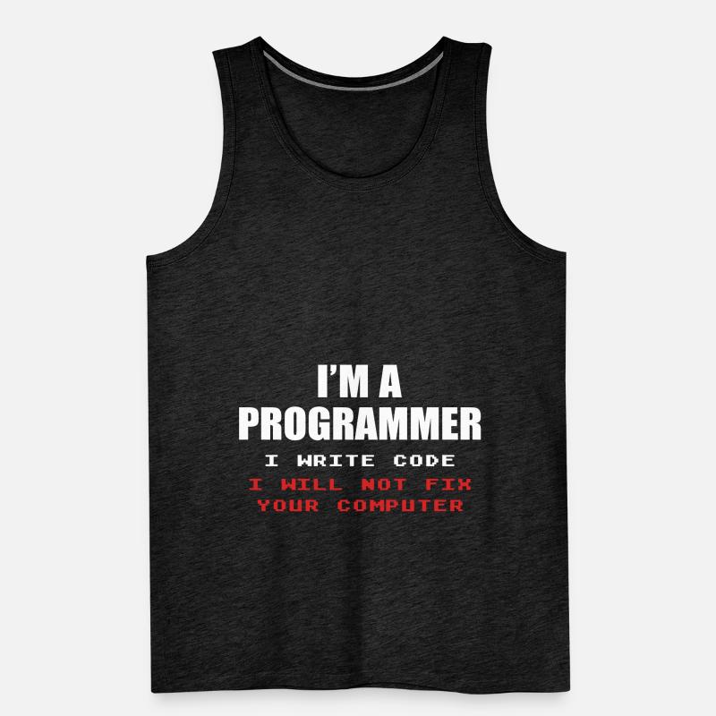 Programmeur Geek Programmeur Programmeur Informatique Codeur L Débardeur bio Premium Homme