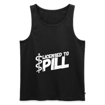 Apotheker Apotheke Pharmazeut - Männer Premium Bio Tank Top - Schwarz - Vorne - Michal (187cm)