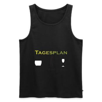 Golf Golfen Golfer - Männer Premium Bio Tank Top - Schwarz - Vorne - Michal (187cm)