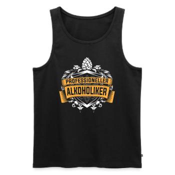 Professioneller Alkoholiker - Männer Premium Bio Tank Top - Schwarz - Vorne - Michal (187cm)