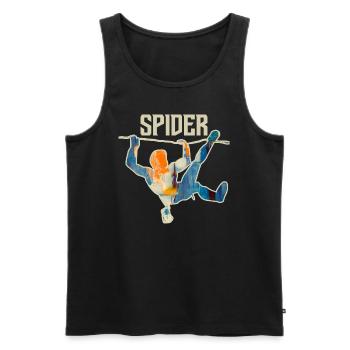 Climbing Free Time Gift Climber - Men's Premium Organic Tank Top - black - Front - AI Model Male 178 light (178cm)