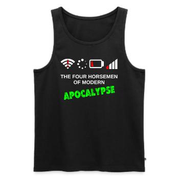 The Four Horseman of the Modern Apocalypse - Männer Premium Bio Tank Top - Schwarz - Vorne - AI Model Male 178 light (178cm)