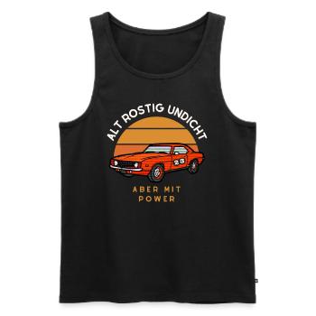 Alt Rostig Undicht Oldtimer Sportwagen Auto Tuning - Männer Premium Bio Tank Top - Schwarz - Vorne - Michal (187cm)