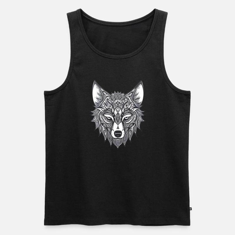 Wolffuchs - Männer Premium Bio Tank Top - undefined