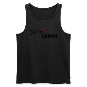 LIeblings Groom - Männer Premium Bio Tank Top - Schwarz - Vorne - AI Model Male 178 light (178cm)