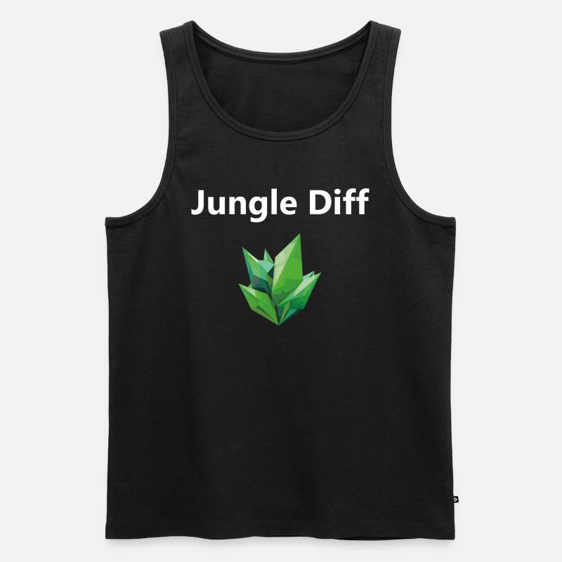 Diff League Legend Jungle Blanc - Débardeur bio Premium Homme - noir