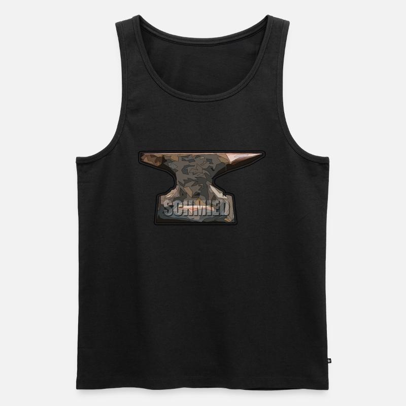 Amboss - Männer Premium Bio Tank Top - Schwarz