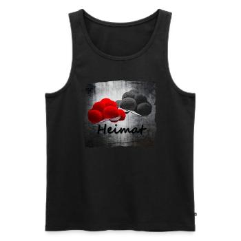 Bollenhüte Heimat ART 1.0 - Männer Premium Bio Tank Top - Schwarz - Vorne - Michal (187cm)