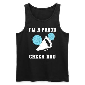Stolzer Cheerleader-Vater Cheerleader - Männer Premium Bio Tank Top - Schwarz - Vorne - Michal (187cm)