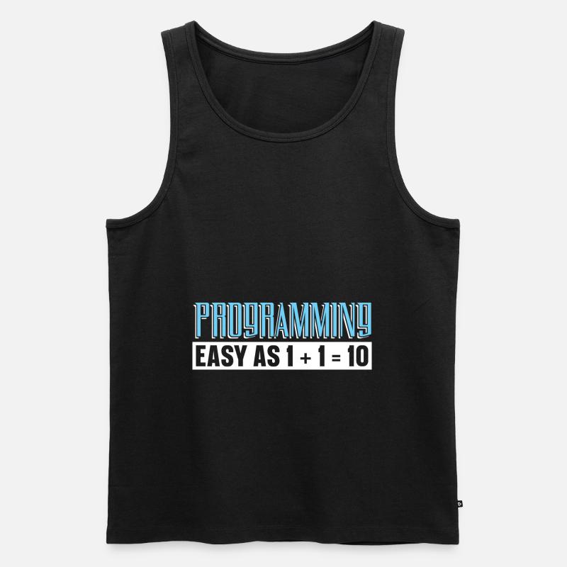 Programmierer Coder Software Entwickler - Männer Premium Bio Tank Top - Schwarz