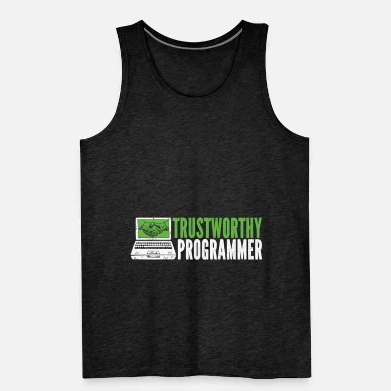 Programmeur Coder Développeur de logiciels Débardeur bio Premium Homme