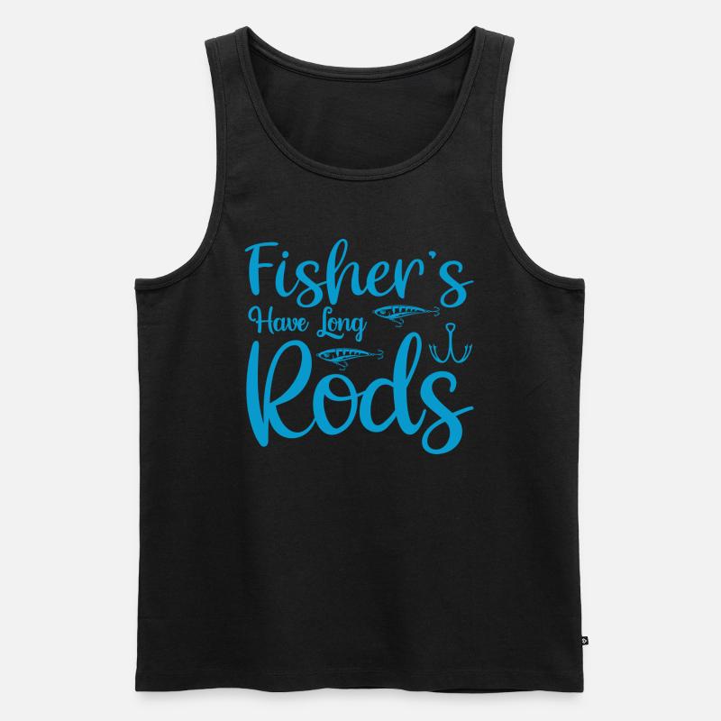 Fisherman - Männer Premium Bio Tank Top - Schwarz