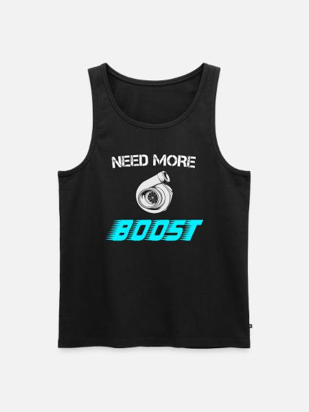 Need more Boost - Männer Premium Bio Tank Top - Schwarz