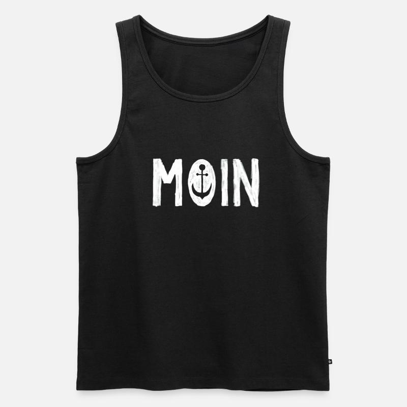 Moin - Männer Premium Bio Tank Top - Schwarz