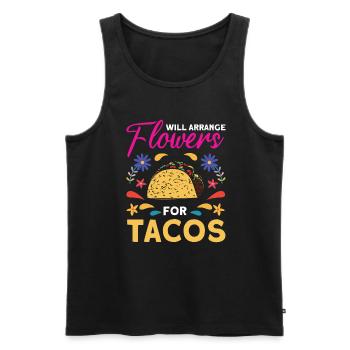 Florist Floristry Flowers Florist - Men's Premium Organic Tank Top - black - Front - AI Model Male 178 light (178cm)