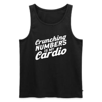 Accountant Gift Profession Finance Tax Advisor - Men's Premium Organic Tank Top - black - Front - Michal (187cm)