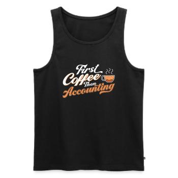 Buchhalter Geschenk Beruf Finanzen Steuerberater - Männer Premium Bio Tank Top - Schwarz - Vorne - Michal (187cm)