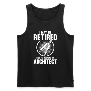 Architect Gift Profession Architecture Job Architect - Men's Premium Organic Tank Top - black - Front - AI Model Male 178 light (178cm)